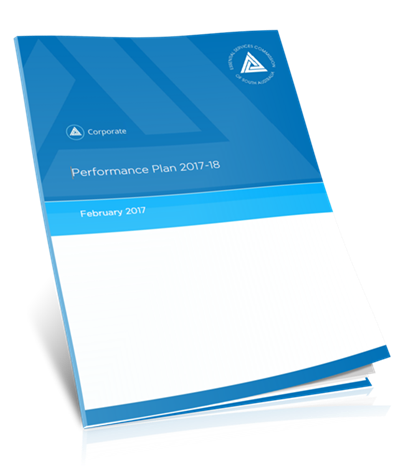 Performance plan 2016-17 front cover image